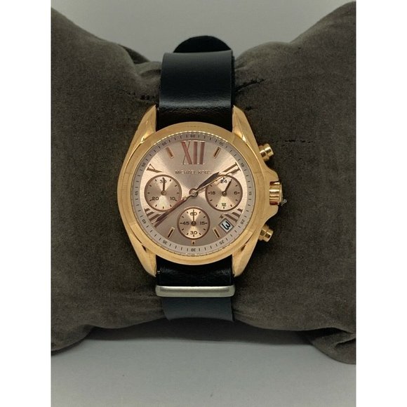 Michael Kors MK6066 Women\'s Leather Analog Rose Di main image 10